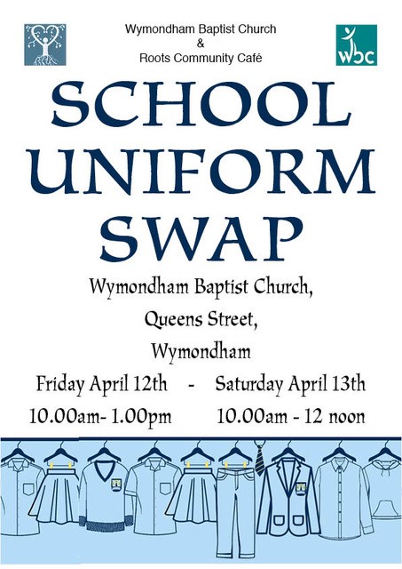 School Uniform swap poster